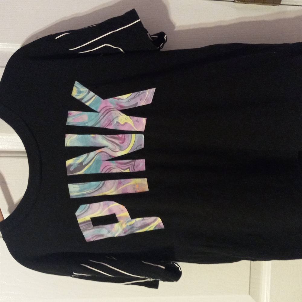 Ladies small pink cropped t-shirt